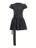Robe trapèze avec noeud