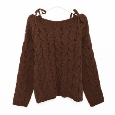 Top tricot à rubans