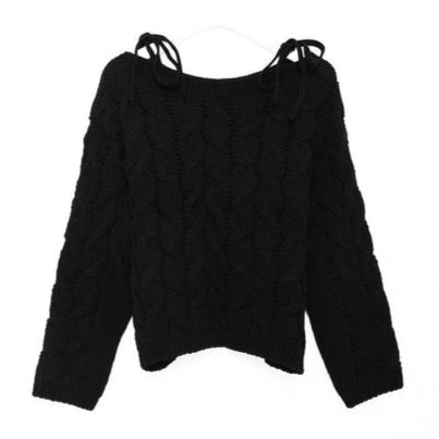 Top tricot à rubans