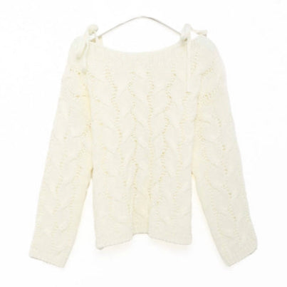 Top tricot à rubans